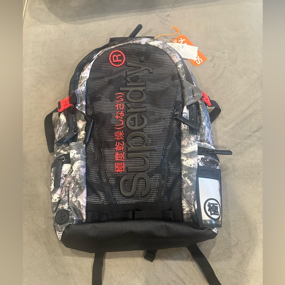 Superdry Camo and Black Men's Backpack